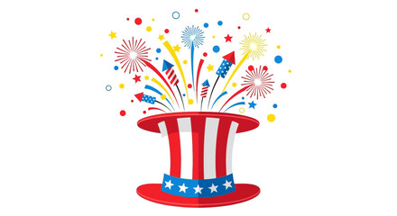 Uncle Sam Hat Fireworks Celebration © Anisah
