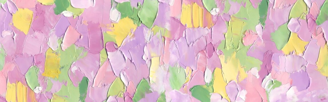  Abstract background of oil paint strokes textures for textured wallpaper, multicolor pattern, painting art print with high detail.