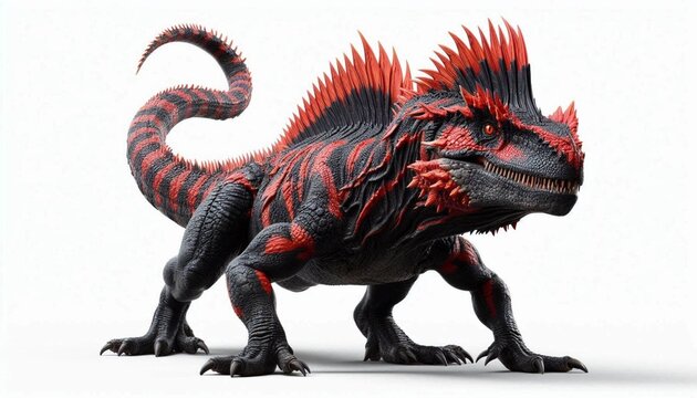AI generated prehistoric predator reptilian