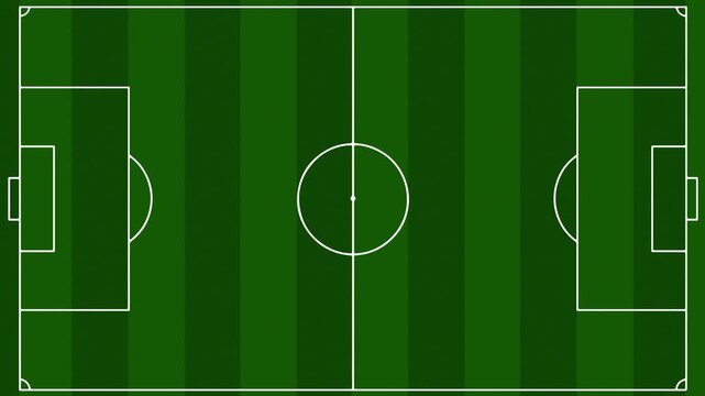Green soccer field transition, suitable for competition, team organization, and athletic performance themes