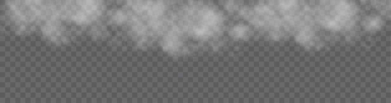 Realistic White Smoke Clouds with Flowing Steam Motion for Atmospheric Backgrounds, Cinematic Visual Effects and Transparent Overlay Design Projects