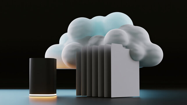 Cloud backup storage concept external storage device data backup resilience cloud storage file folder data protection server hard drive digital