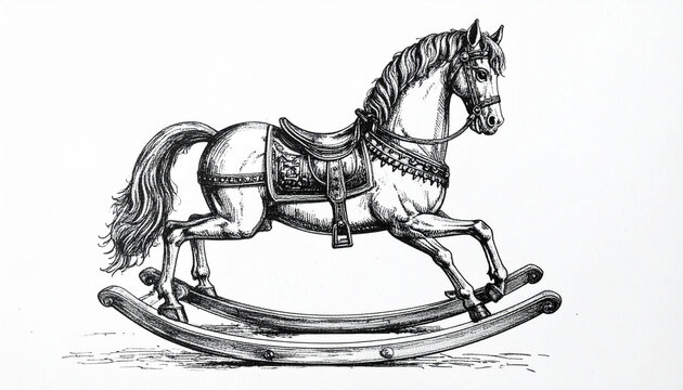 Rocking horse illustration