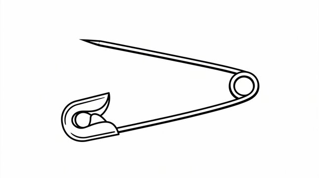 Safety pin illustration