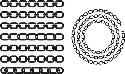 Fototapeta premium Chain link fence patterns and spiral design