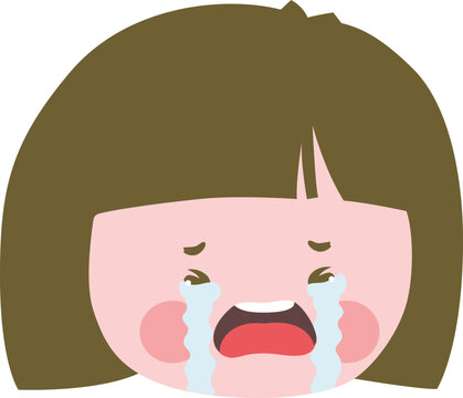 Cute little girl with bob hair and cheerful expression