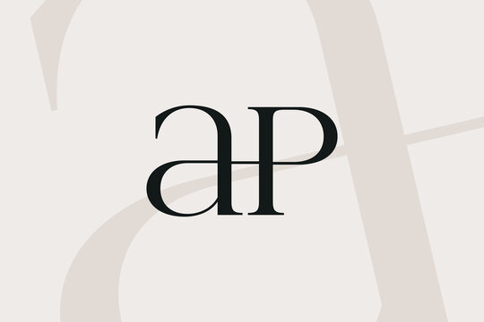 AP or PA letter logo icon design. Classic style luxury initials monogram.