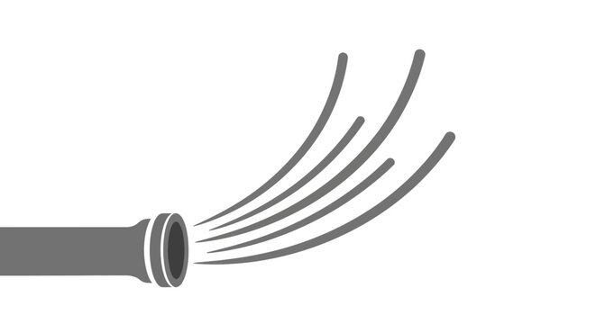 Conceptual illustration depicting a nozzle expelling streams of energy or particles with force