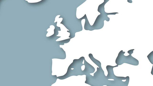Belgium Location Reveal on Global World Map Motion Graphics Transition