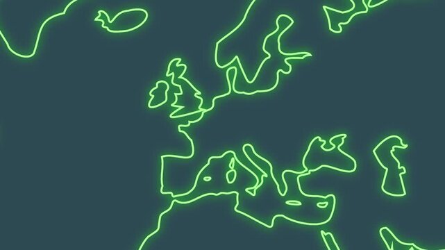 Belgium Geographic Focus Expanding from Worldwide Map in Modern Motion Design