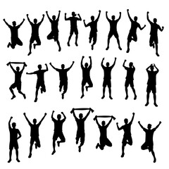silhouette of football fans celebrating victory © WS TYAN