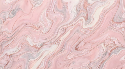 Fototapeta premium Abstract soft pink and white liquid marble texture background with flowing rose waves for luxury feminine wallpaper and elegant fluid art backdrop for premium branding design 4k res