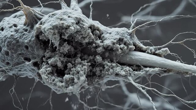 Microscopic view of a neuron