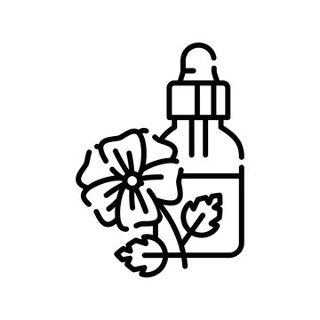 Geranium Icon Professional UI Symbol for Skin Balancing Extracts,