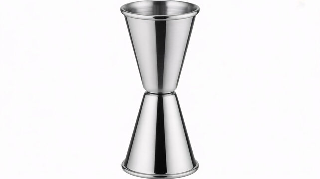 Stainless steel jigger, metal double-ended measuring cup, bar tool, cocktail accessory