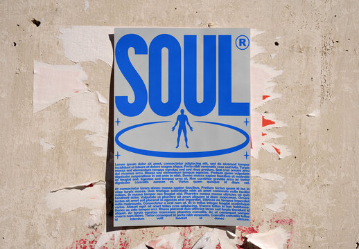 Mockup template of Urban Poster Mockup for Guerrilla Art Display