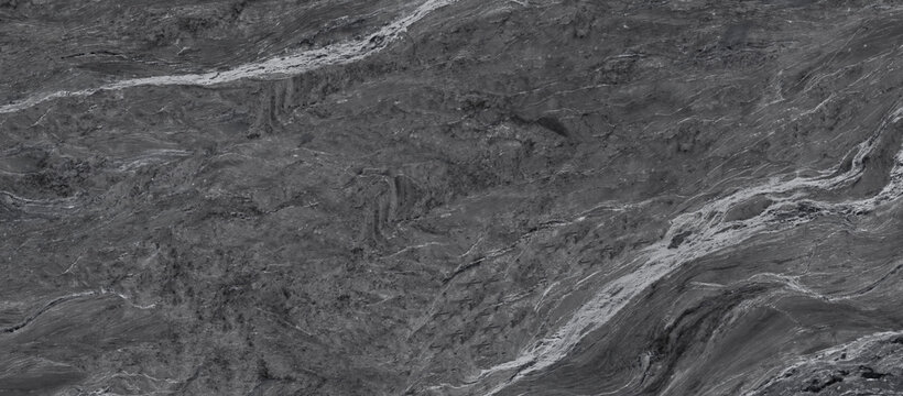 Black colored marble texture background, Rustic marble with brown curly veins, It can be used for interior-exterior home decoration and ceramic tile surface.