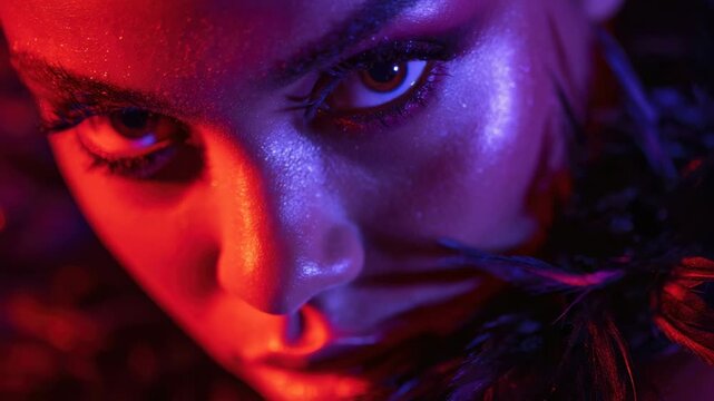 Dancer performs an expressive routine with dramatic lighting in an urban setting at night