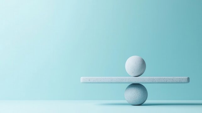 Minimalist design showing precise balance between demand and resource use