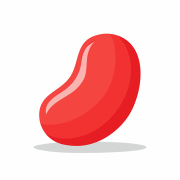 Red Jelly Bean Icon