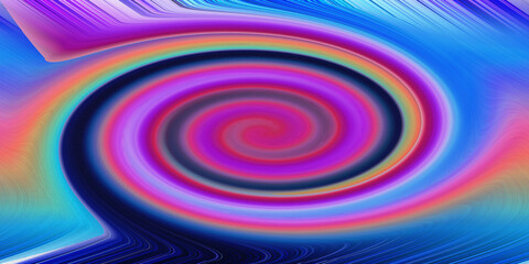 Fototapeta premium Vibrant Swirling Abstract Background with Rainbow Colors and Psychedelic Effect