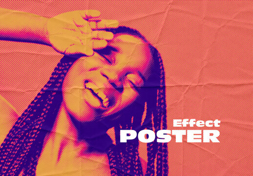 Retro Halftone Poster Effect