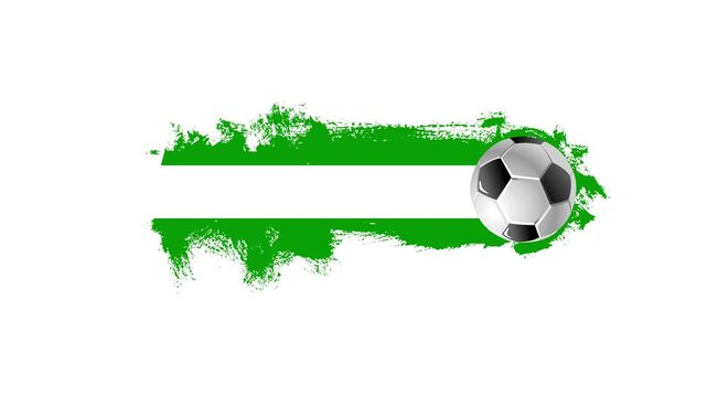 Soccer ball banner , soccer or football background. 