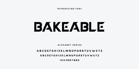 Fototapeta premium Bakeable Font Alphabet Series Vector