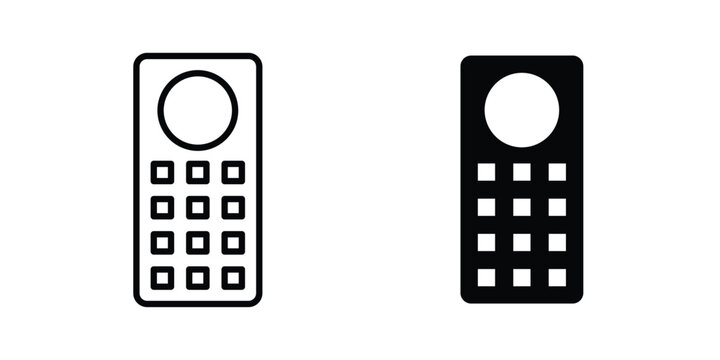 Interphone icon design, design element set.