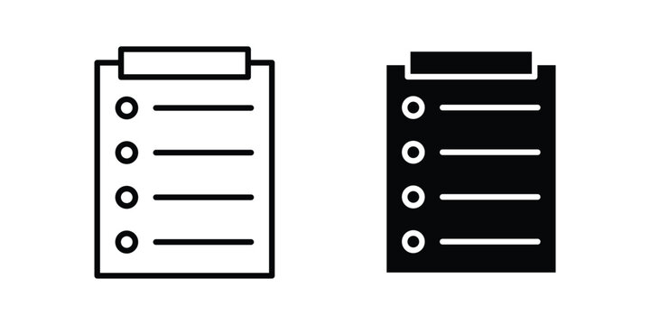 List icon design, design element set.