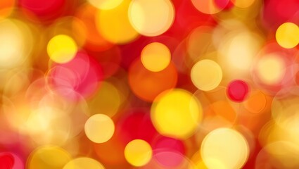 Fototapeta premium Bright red and orange bokeh lights background