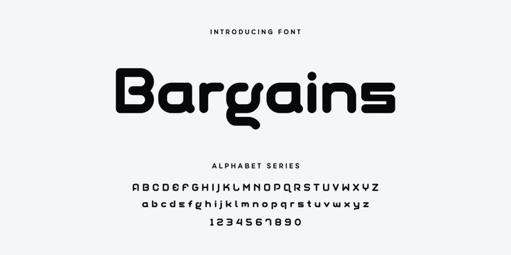 Bargains Font Alphabet Series Vector