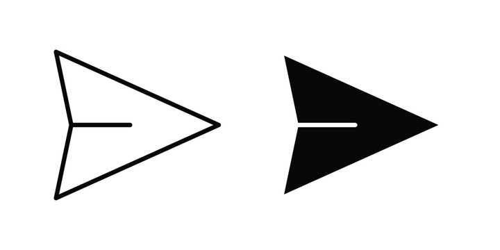 Send icon design, design element set.