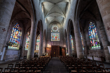 Fototapeta premium Church of Saint-Malo in Dinan, France 