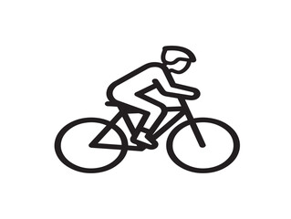 Fototapeta premium cycling icon vector illustration flat design