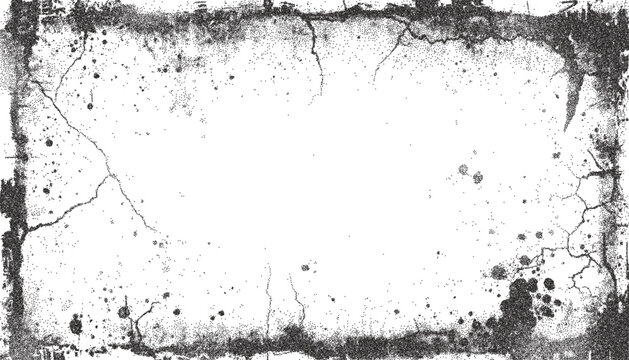 Grunge abstract photo frame scratch edge vintage poster element