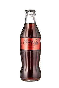 Coca-Cola Zero Sugar glass bottle refreshing soft drink