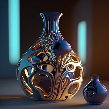 Beautiful abstract pottery