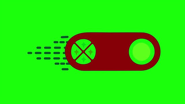 Animated Gaming Controller Icon on Green Screen | Retro Arcade Motion Graphic
