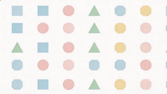 Geometric shapes pattern