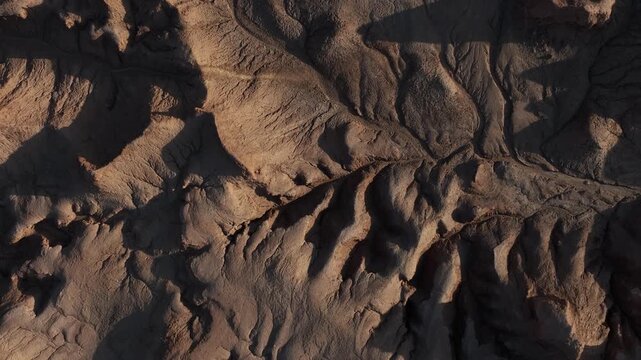 Atacama Desert, Chile. San Pedro de Atacama, Valle de la Luna. Aerial view by drone. 