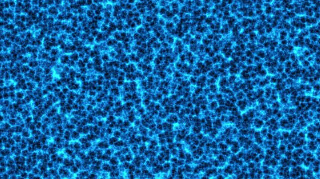 Blue energetic noise. Abstract movement.
