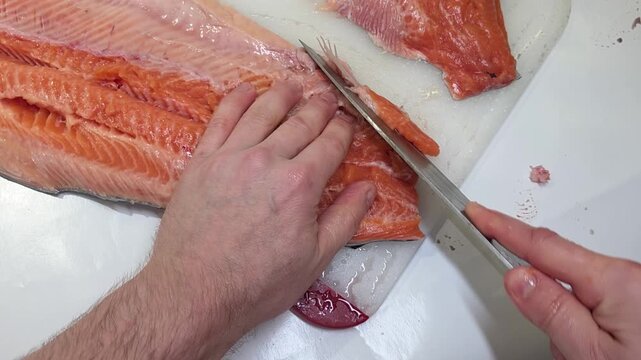 How to fillet salmon step by step for beginners