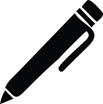Black pencil icon with eraser