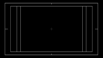 Broadcast Safe Area Overlay for Video Editing, Title Safe and Action Safe Guides, Transparent...