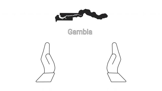 Visual Wordplay - Parable and Gamble Illustrated with Hands and Maps.