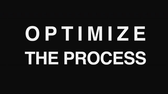 Professional Systems Optimization Concept - Kinetic Text Animation