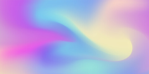 Obraz premium Iridescent holographic abstract rainbow seamless pattern. Vibrant background in 80s and 90s style. Tie dye art gradient effect. Unicorn wallpaper. Fairy tale backdrop.