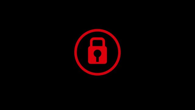 Concept of phishing scam, cyber threat, email fraud, and online security. Warning spam email alert on smartphone and laptop.Encryption lock icon animation glowing neon yellow color security privacy pr