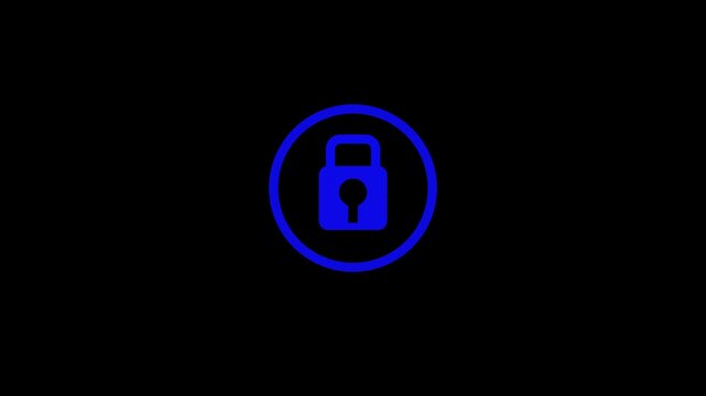 Concept of phishing scam, cyber threat, email fraud, and online security. Warning spam email alert on smartphone and laptop.Encryption lock icon animation glowing neon yellow color security privacy pr